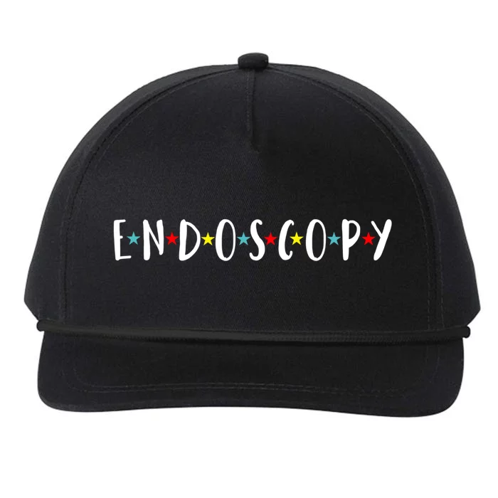 Endoscopy Nurse Funny Gastroenterology Appreciation Cute Gift Snapback Five-Panel Rope Hat