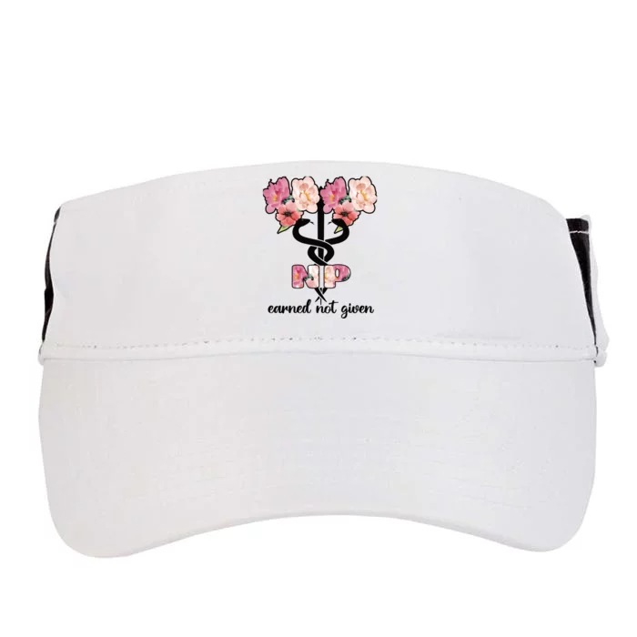 Earned Not Given Proud Nurse Practitioner Funny Gift Adult Drive Performance Visor