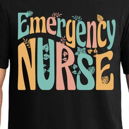 Emergency Nurse Groovy Pajama Set