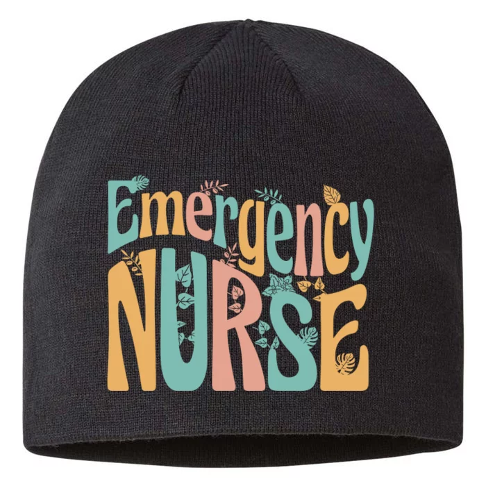 Emergency Nurse Groovy 8 1/2in Sustainable Knit Beanie