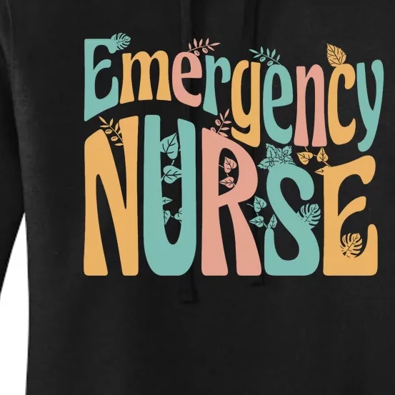 Emergency Nurse Groovy Women's Pullover Hoodie