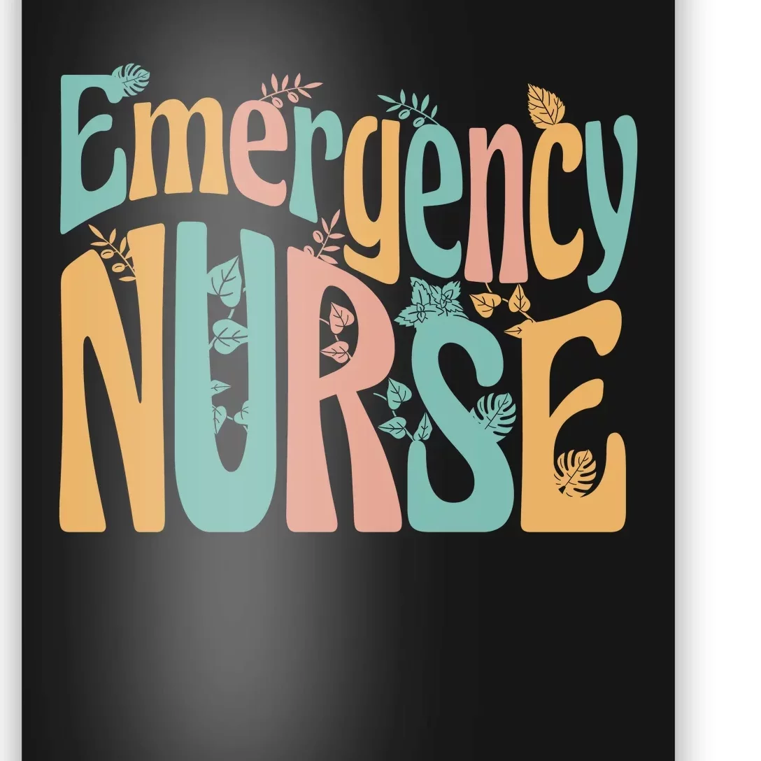 Emergency Nurse Groovy Poster