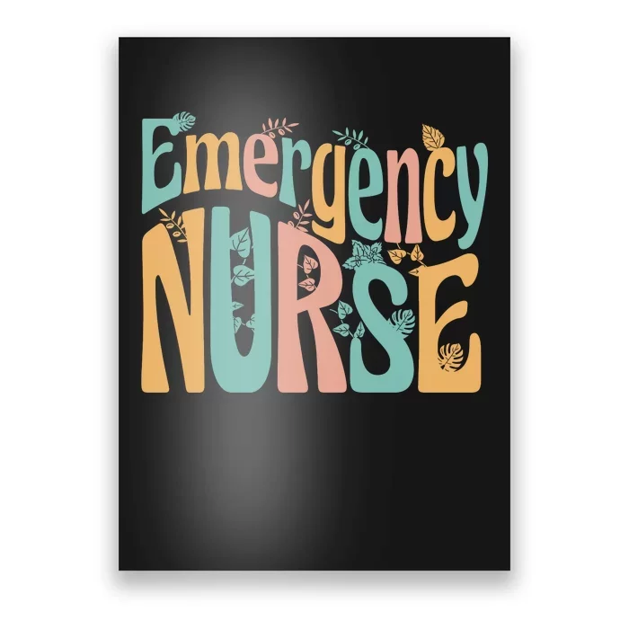 Emergency Nurse Groovy Poster