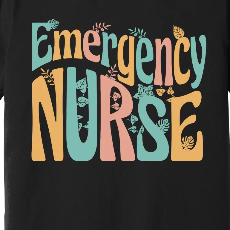 Emergency Nurse Groovy Premium T-Shirt