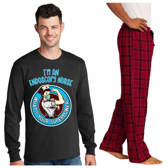 Endoscopy Nurse Gift Nursing Great Gift Long Sleeve Pajama Set