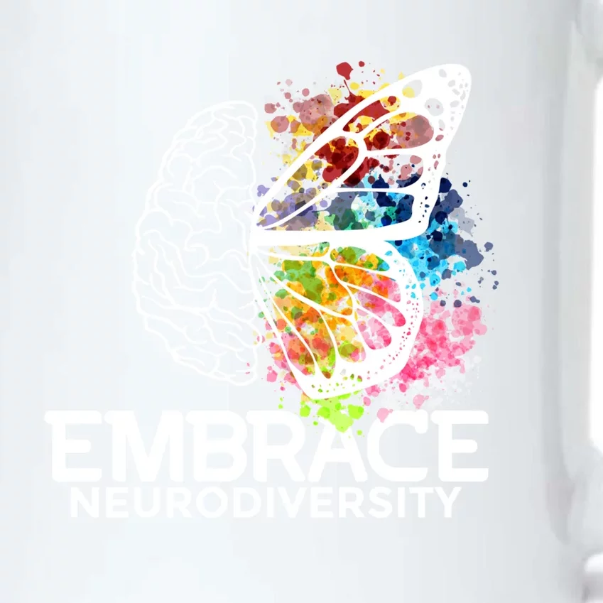 Embrace Neurodiversity Gift Adhd Awareness Gift Black Color Changing Mug