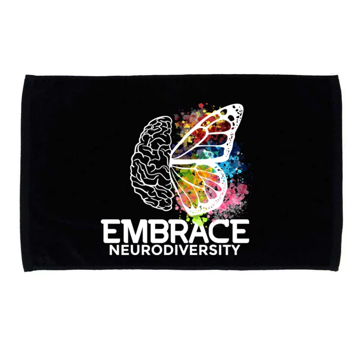 Embrace Neurodiversity Gift Adhd Awareness Gift Microfiber Hand Towel