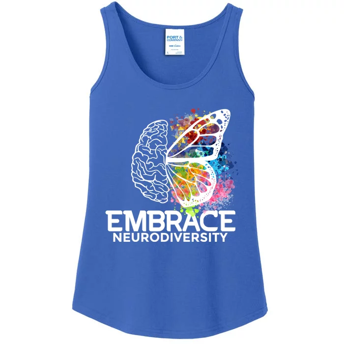 Embrace Neurodiversity Gift Adhd Awareness Gift Ladies Essential Tank