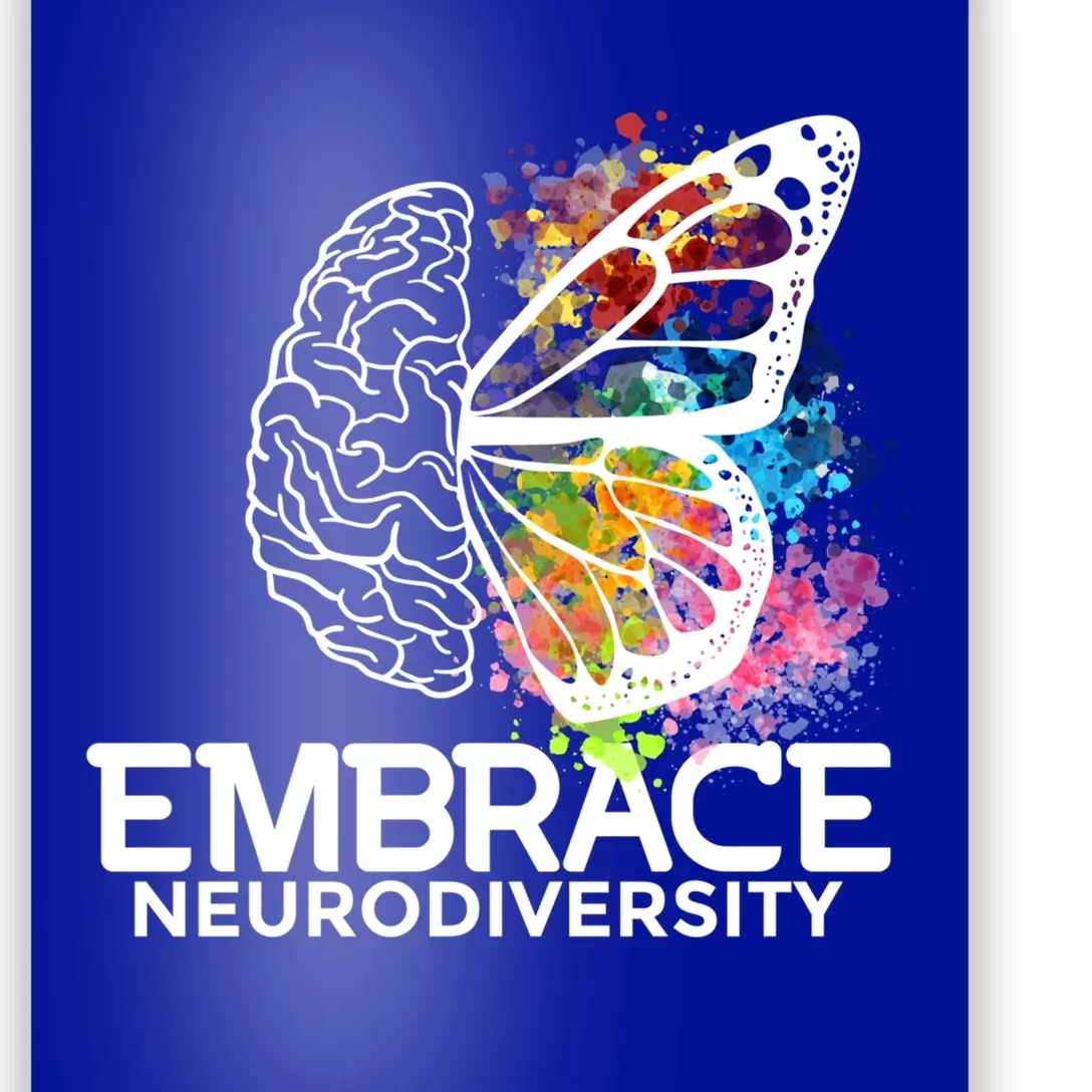 Embrace Neurodiversity Gift Adhd Awareness Gift Poster