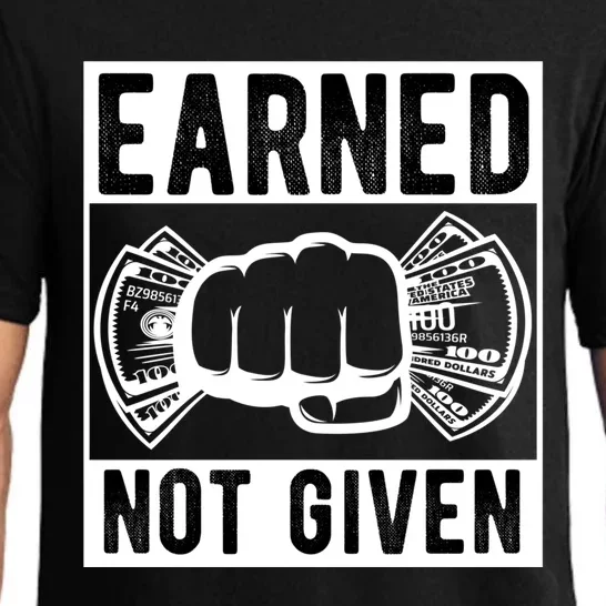 Earned Not Given Shares Invest Capitalist Money Capitalism Gift Pajama Set