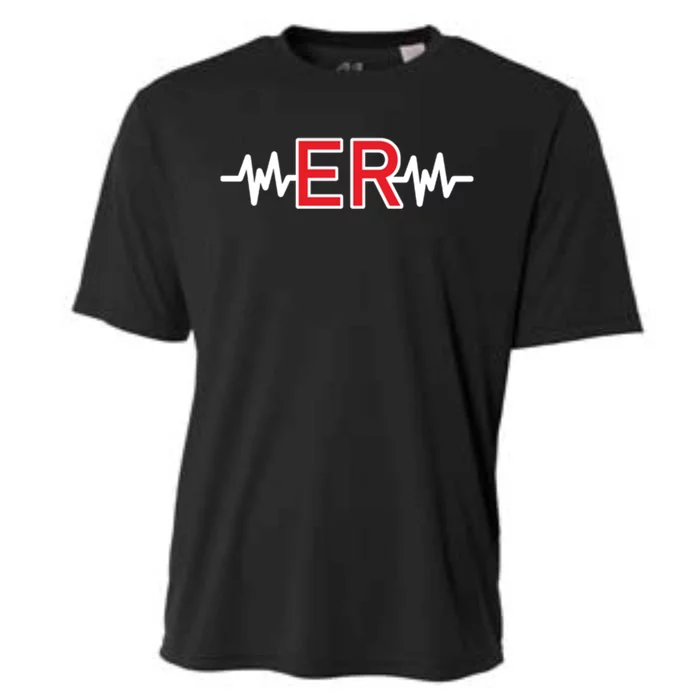 Er Nurse Gift For Emergency Room Rn Lvn Emt Doctor Cute Gift Cooling Performance Crew T-Shirt