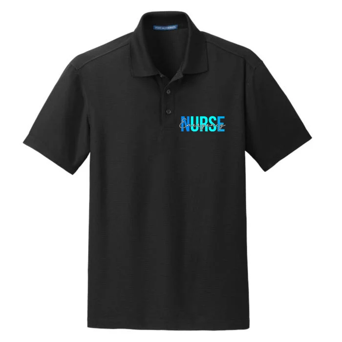 Emergency Nurse Gifts For Nursing Student Dry Zone Grid Performance Polo