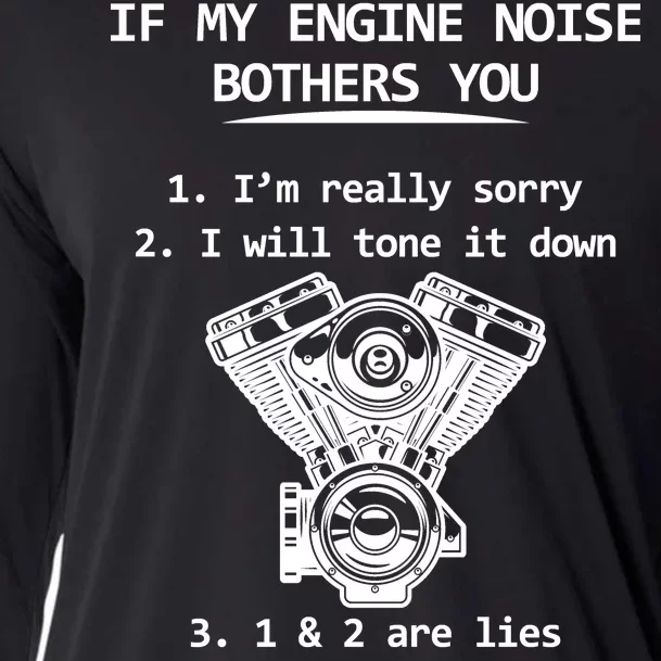 Engine Noise Bothering You I Don't Care Cooling Performance Long Sleeve Crew