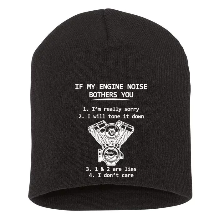 Engine Noise Bothering You I Don't Care Short Acrylic Beanie