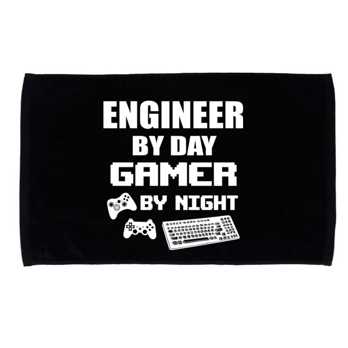 Engineer By Day Gamer By Night Microfiber Hand Towel