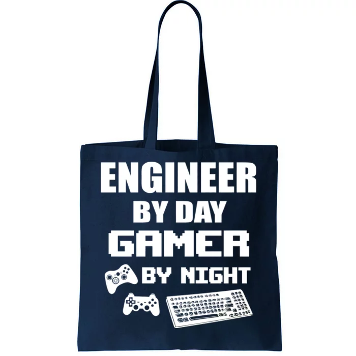 Engineer By Day Gamer By Night Tote Bag