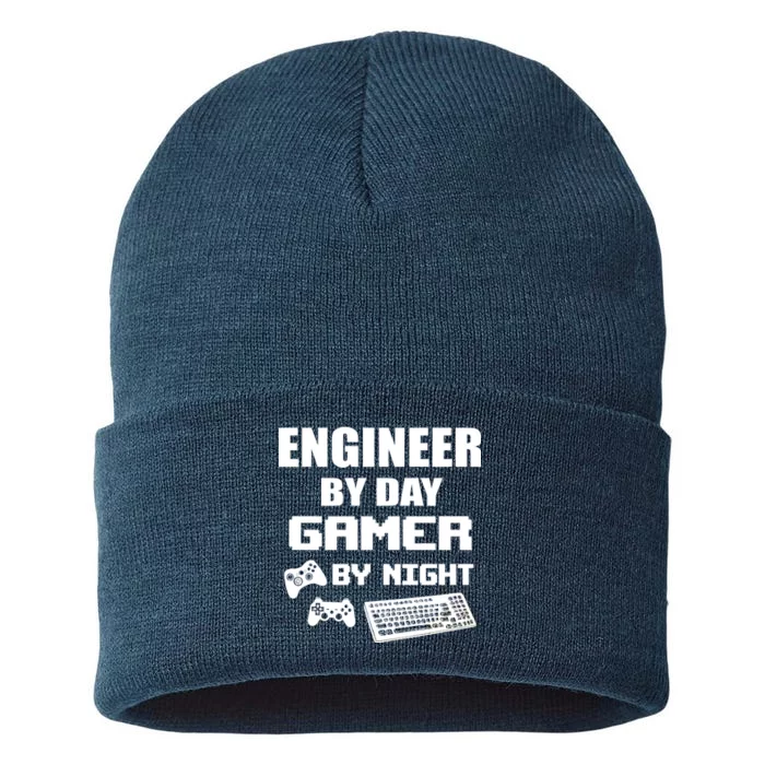 Engineer By Day Gamer By Night Sustainable Knit Beanie