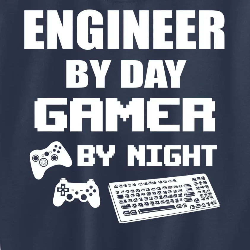 Engineer By Day Gamer By Night Kids Sweatshirt