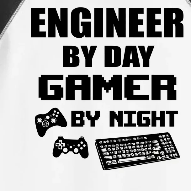 Engineer By Day Gamer By Night Toddler Fine Jersey T-Shirt