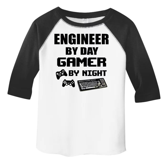 Engineer By Day Gamer By Night Toddler Fine Jersey T-Shirt