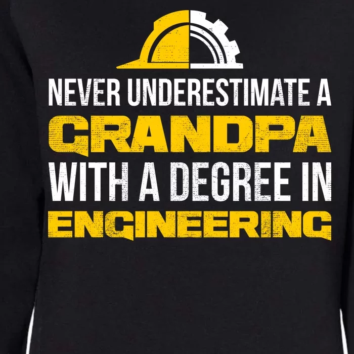 Engineer Grandpa Womens California Wash Sweatshirt