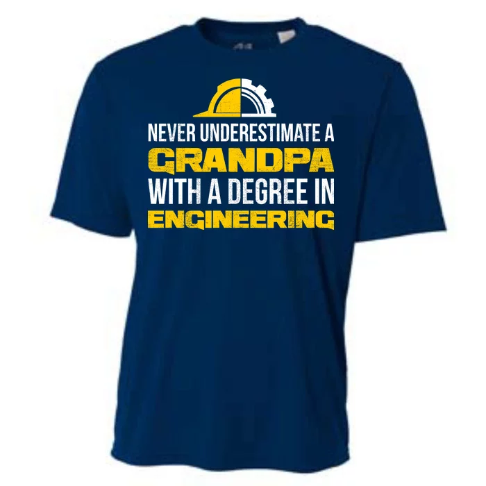 Engineer Grandpa Cooling Performance Crew T-Shirt