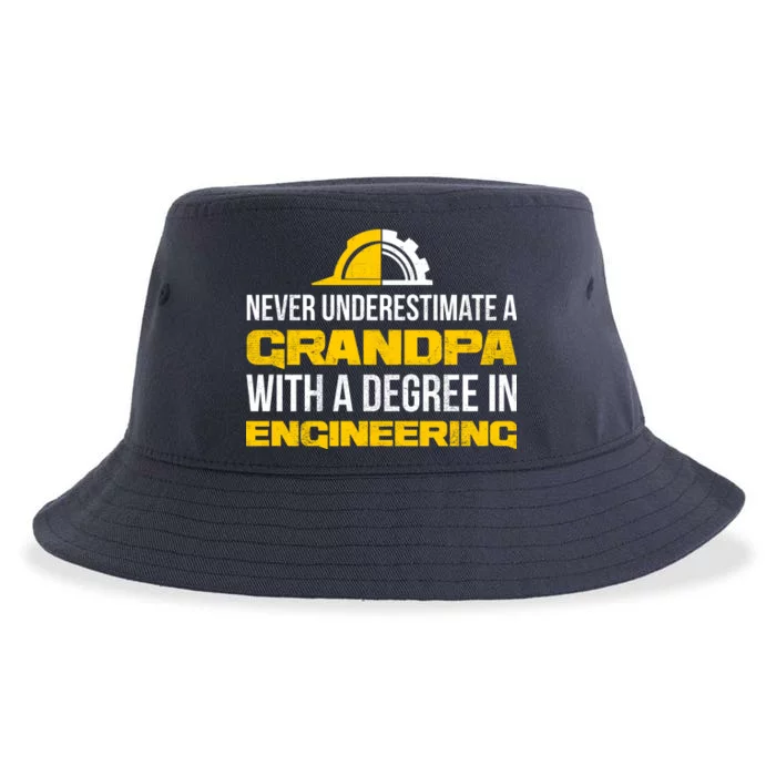 Engineer Grandpa Sustainable Bucket Hat