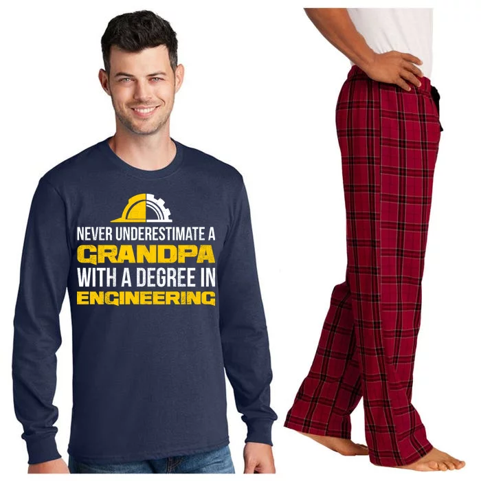 Engineer Grandpa Long Sleeve Pajama Set