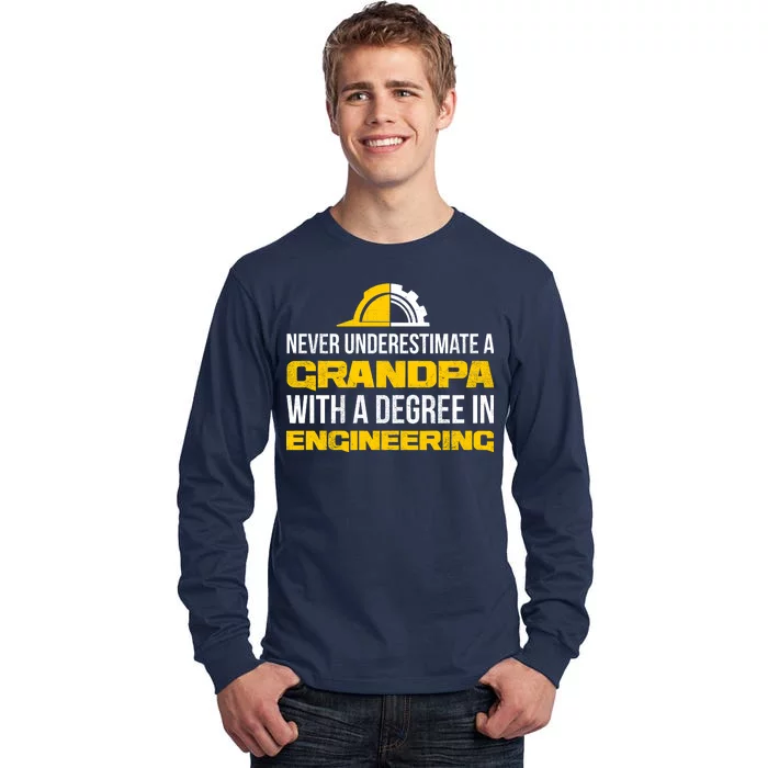 Engineer Grandpa Tall Long Sleeve T-Shirt