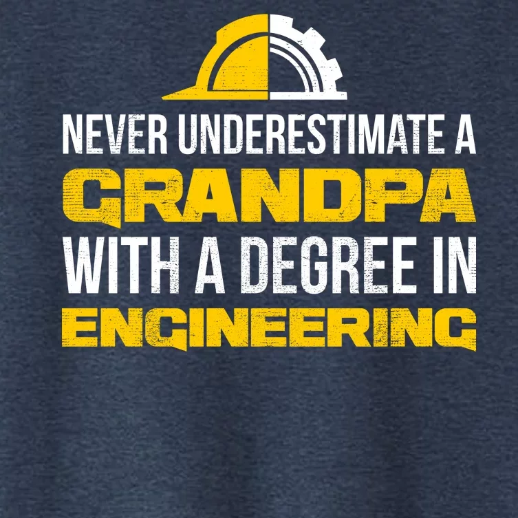 Engineer Grandpa Women's Crop Top Tee