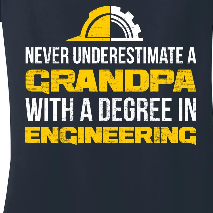 Engineer Grandpa Women's V-Neck T-Shirt