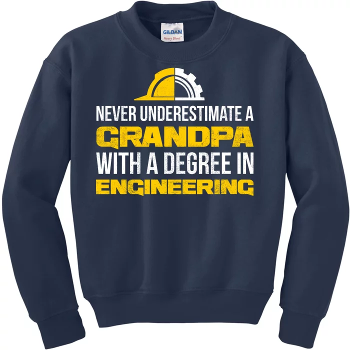 Engineer Grandpa Kids Sweatshirt