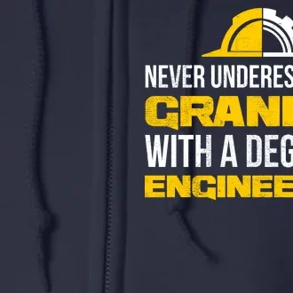 Engineer Grandpa Full Zip Hoodie