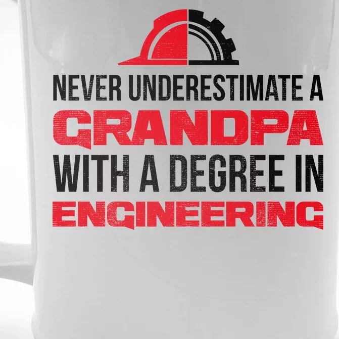 Engineer Grandpa Front & Back Beer Stein