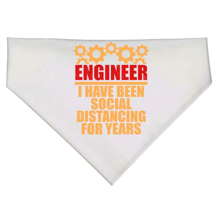 Engineer I Have Been Social Distancing For Years USA-Made Doggie Bandana