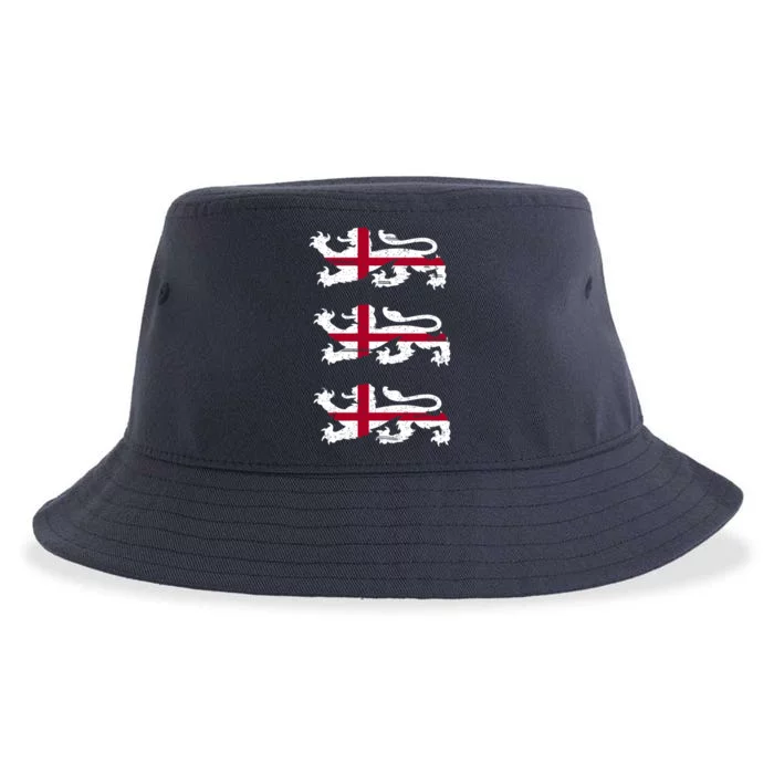 England Euro 21 English Lions Soccer Fan Flag Sustainable Bucket Hat