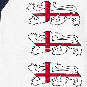 England Euro 21 English Lions Soccer Fan Flag Baseball Sleeve Shirt