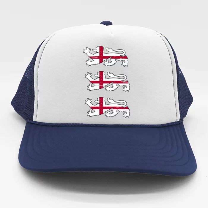 England Euro 21 English Lions Soccer Fan Flag Trucker Hat