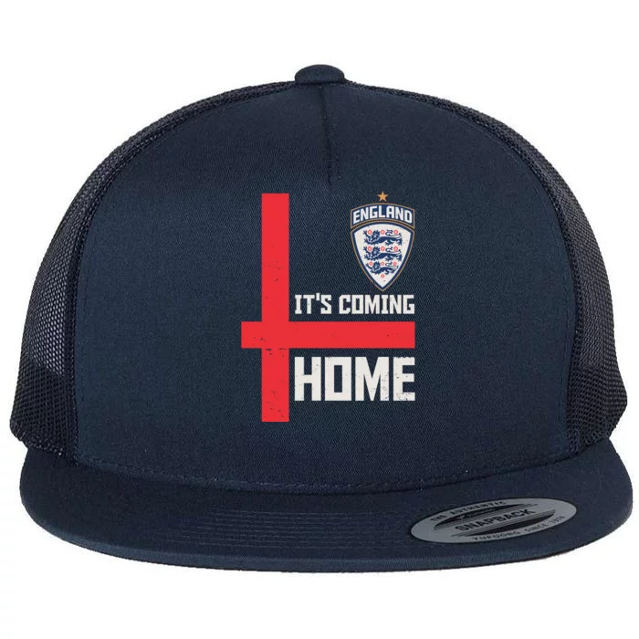 England It's Coming Home Soccer Jersey Futbol Flat Bill Trucker Hat