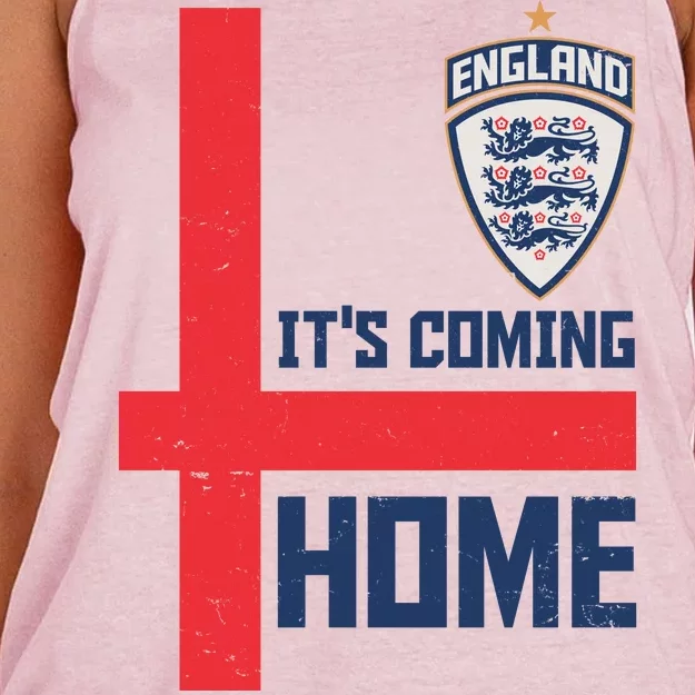 England It's Coming Home Soccer Jersey Futbol Women's Knotted Racerback Tank