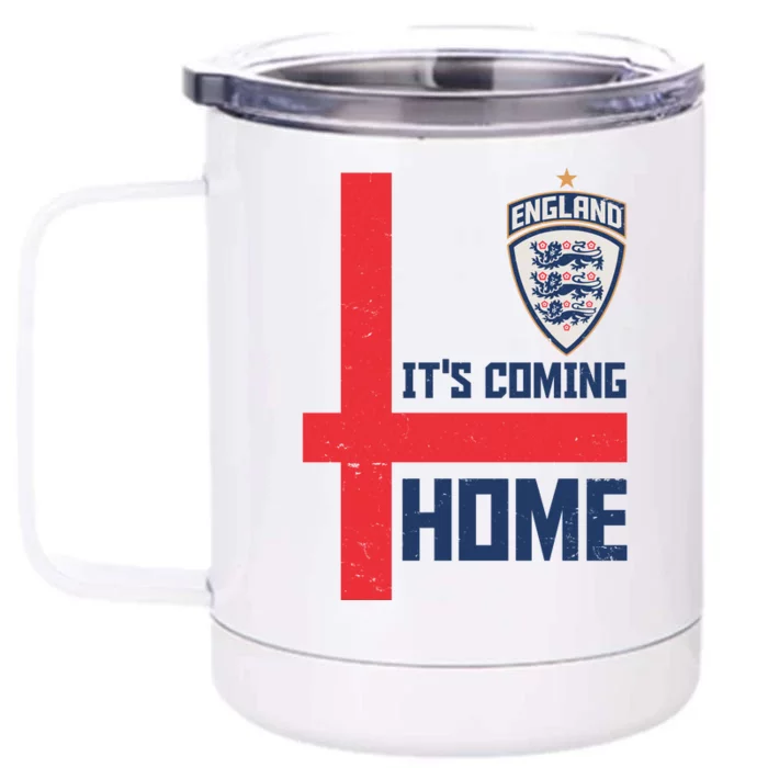 England It's Coming Home Soccer Jersey Futbol Front & Back 12oz Stainless Steel Tumbler Cup