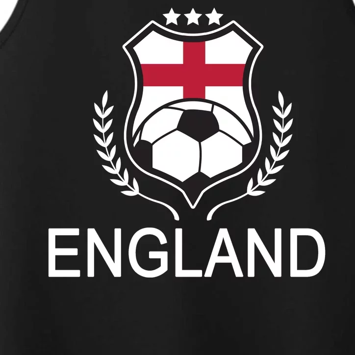 England Soccer English Flag Performance Tank