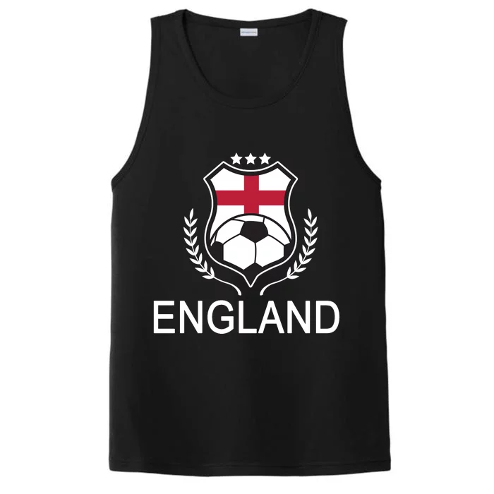 England Soccer English Flag Performance Tank