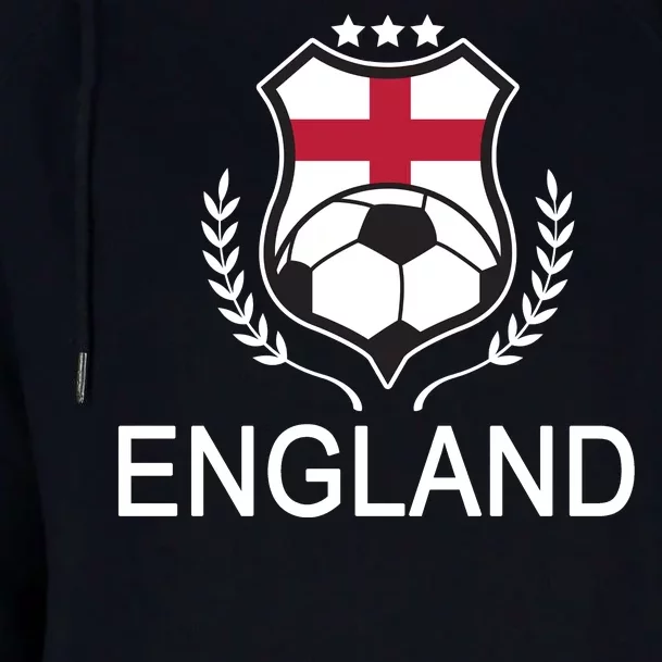 England Soccer English Flag Womens Funnel Neck Pullover Hood