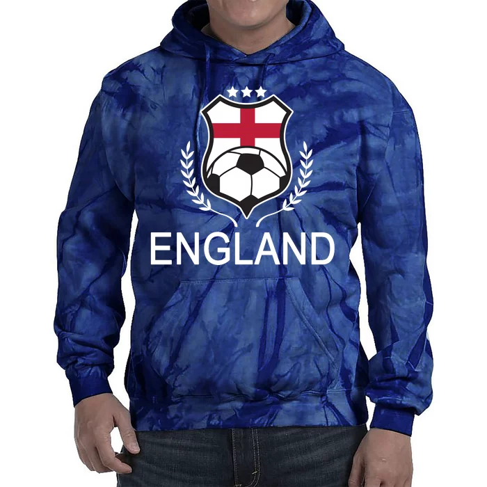 England Soccer English Flag Tie Dye Hoodie