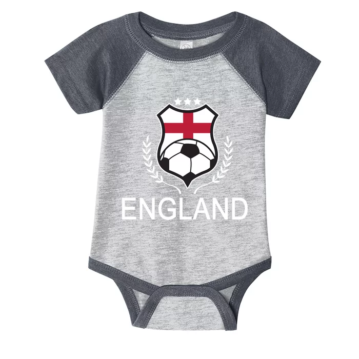 England Soccer English Flag Infant Baby Jersey Bodysuit