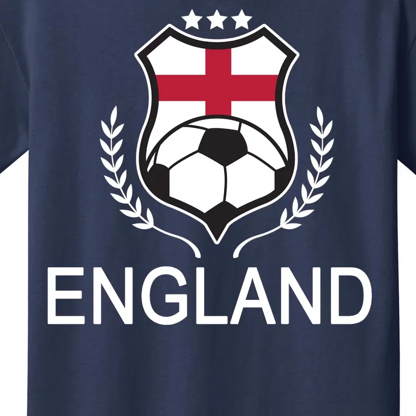 England Soccer English Flag Kids T-Shirt