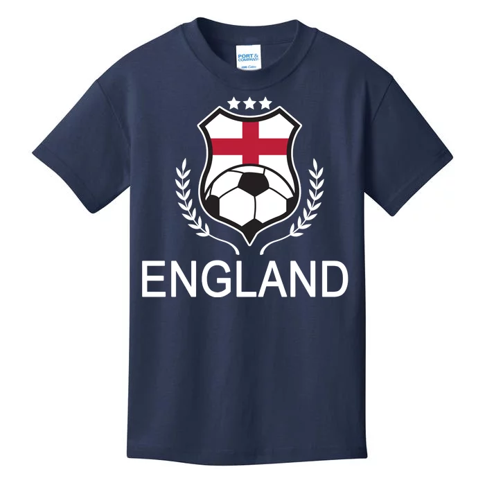 England Soccer English Flag Kids T-Shirt