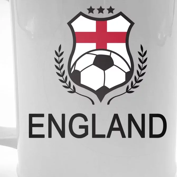 England Soccer English Flag Front & Back Beer Stein