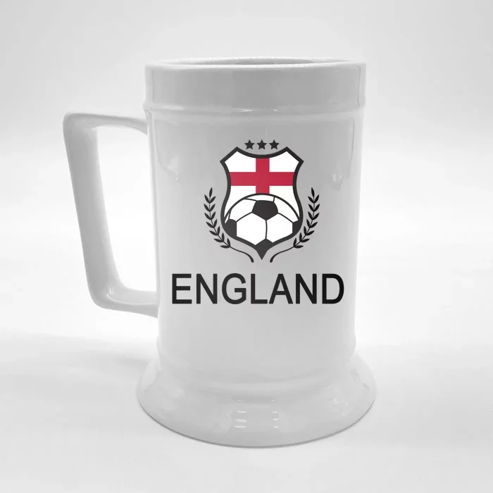 England Soccer English Flag Front & Back Beer Stein